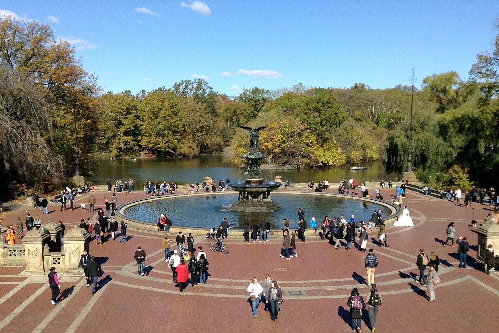 Bethesda Terrace e fonte no Central Park, em Manhattan