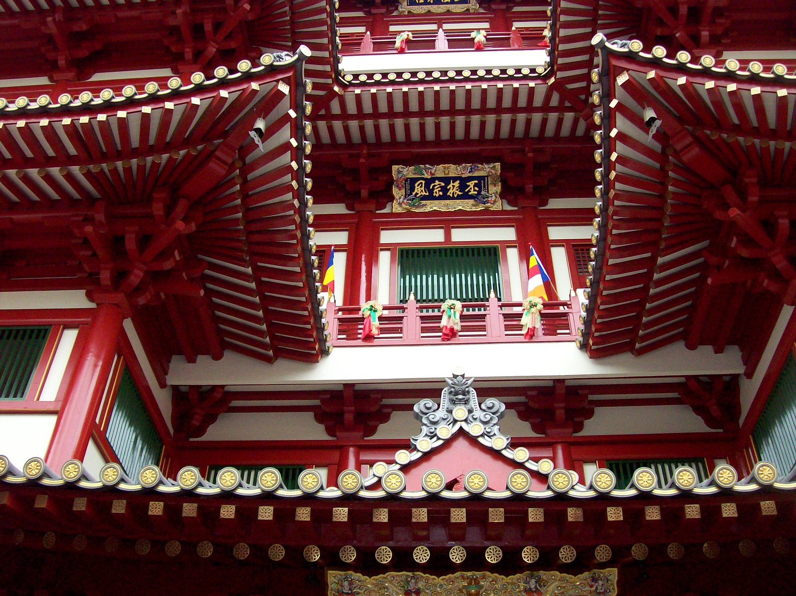 Fachada do Buddha Tooth Relic Temple and Museum na Chinatown de Singapura