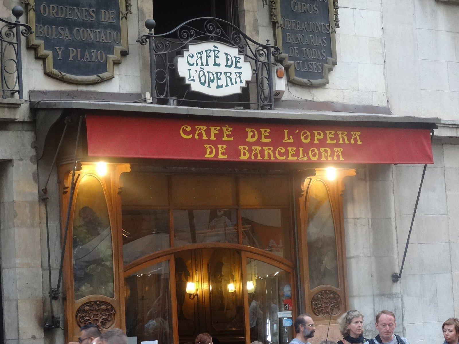 Fachada do Cafè de l'Òpera na La Rambla, Barcelona