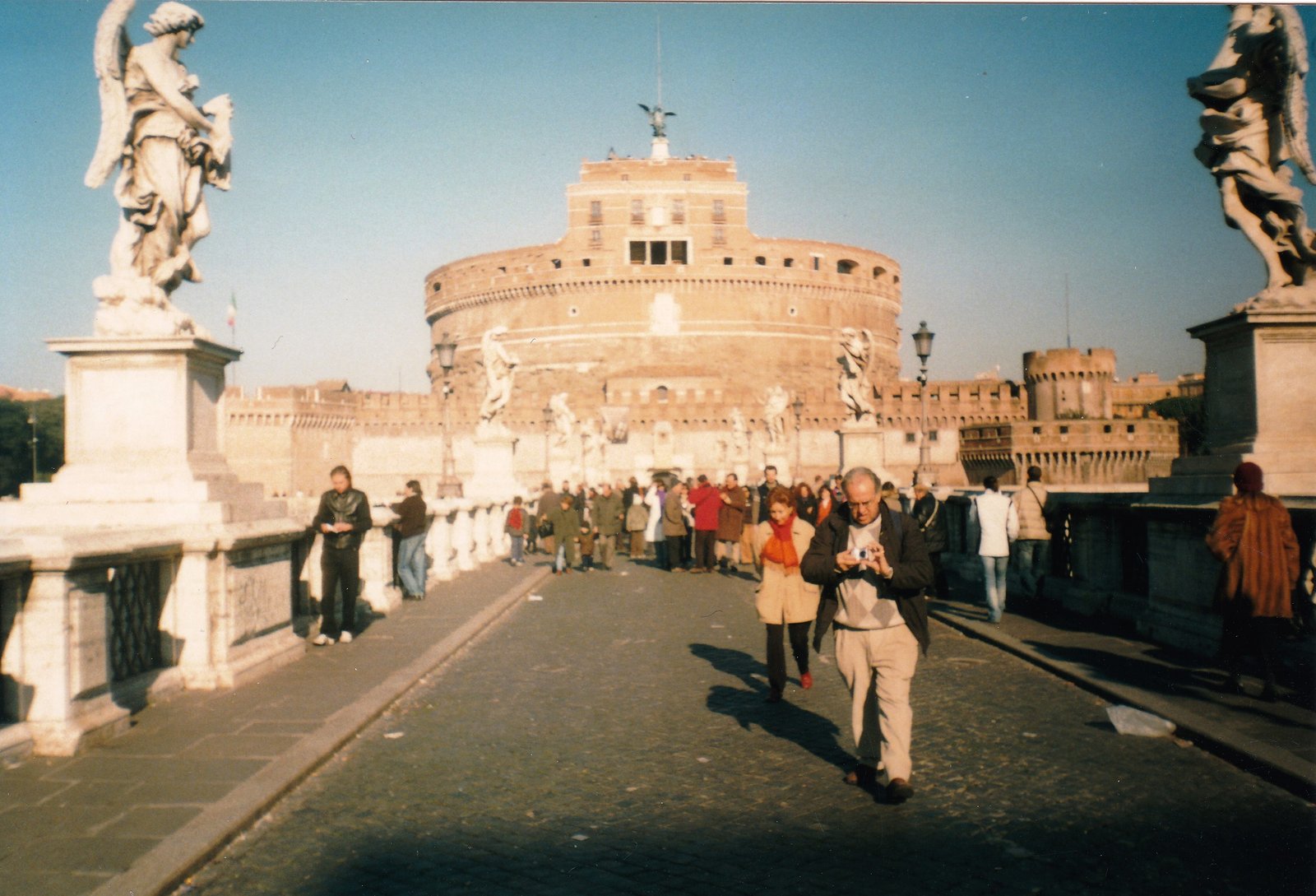Castel Sant'Angelo visto da Ponte Sant'Angelo, em Roma
