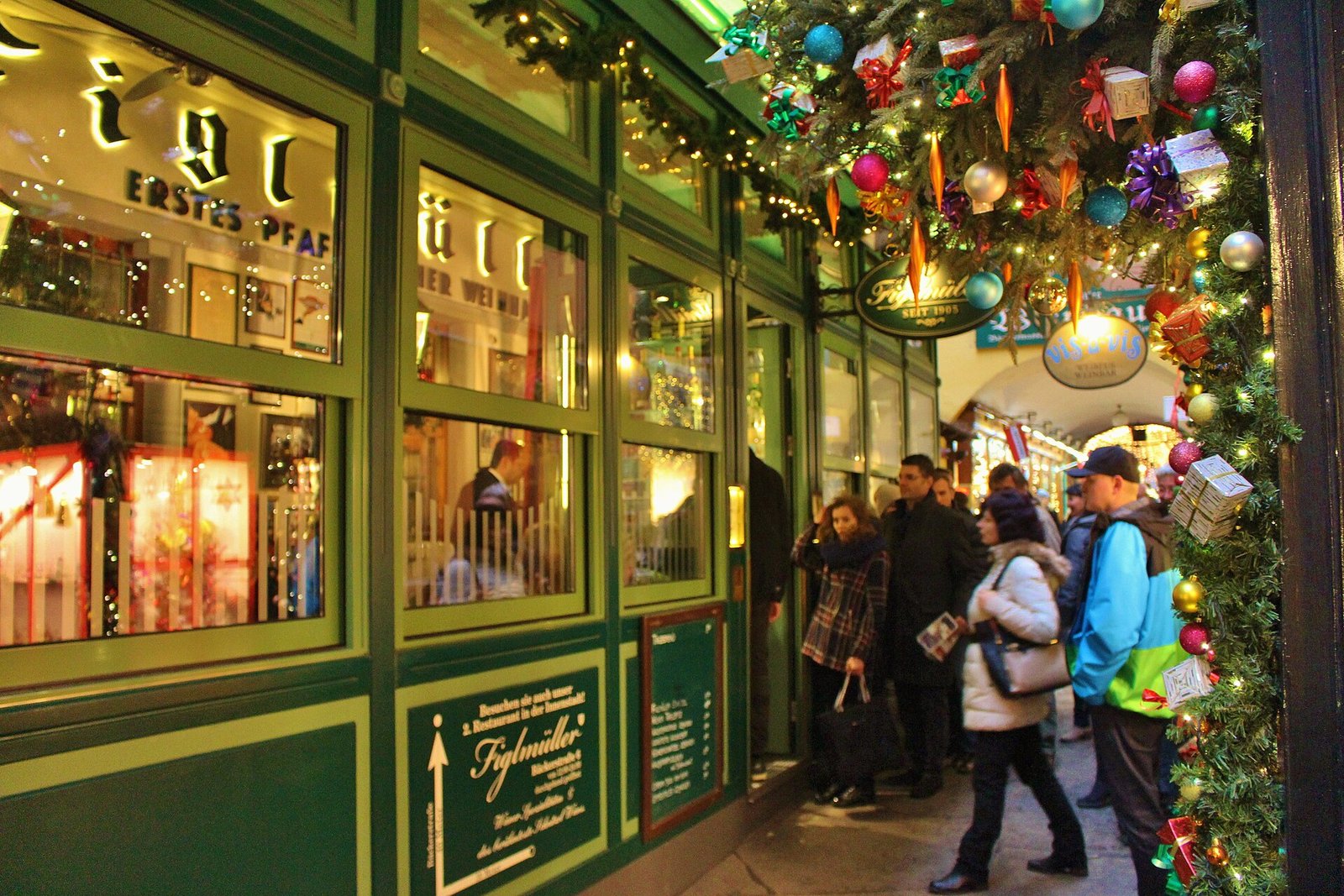 Fachada do restaurante Figlmüller na Wollzeile, Viena
