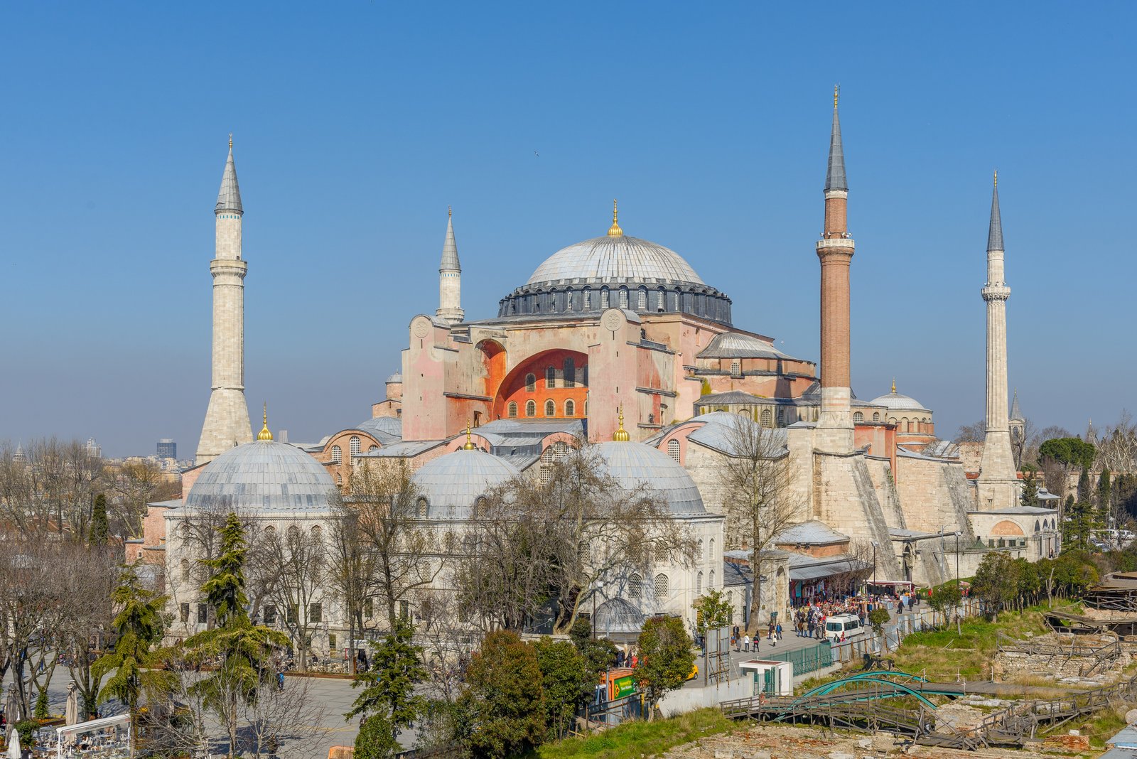 Fachada da Hagia Sophia em Istambul