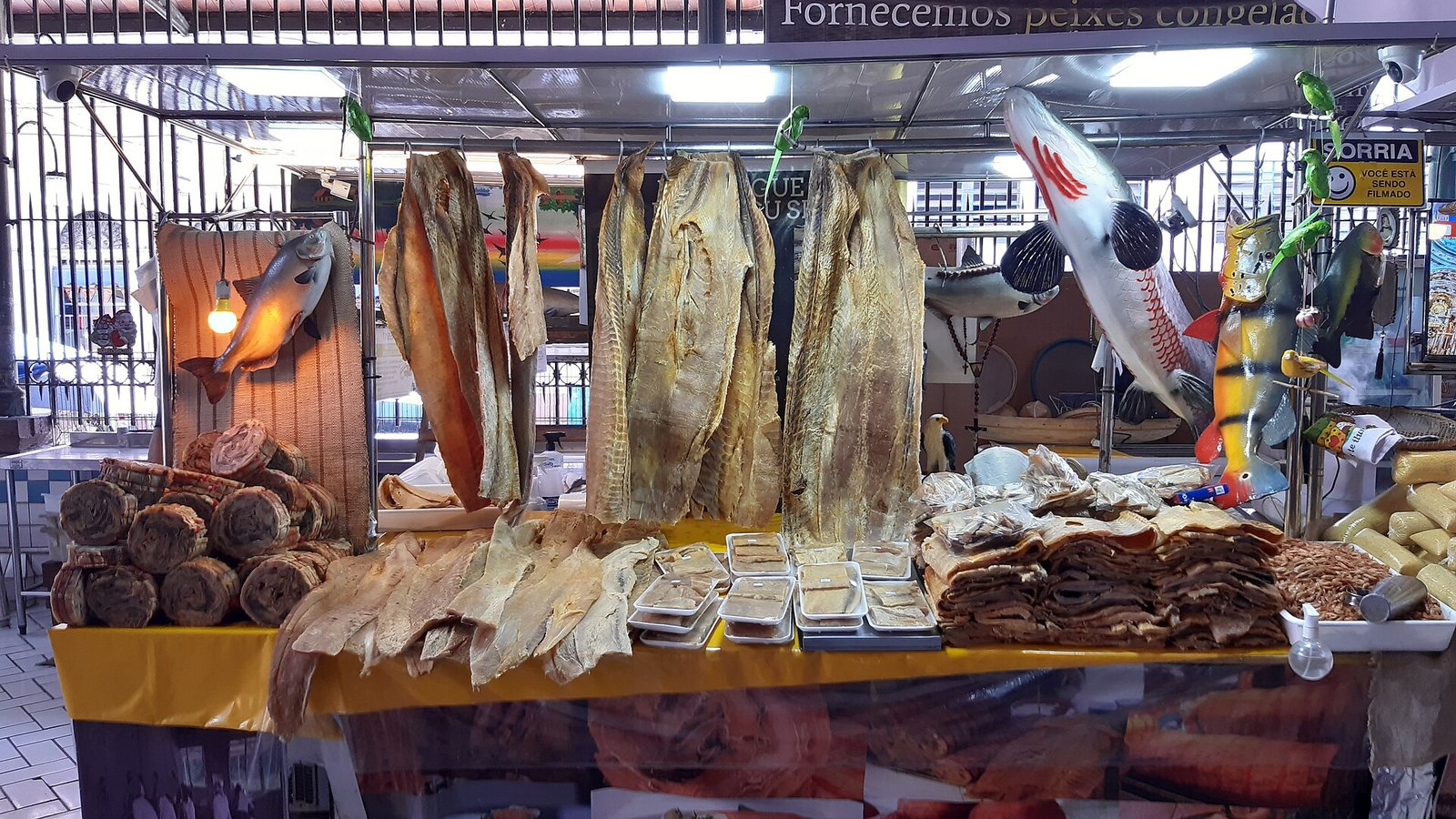 Fachada histórica de ferro do Mercado Municipal Adolpho Lisboa em Manaus