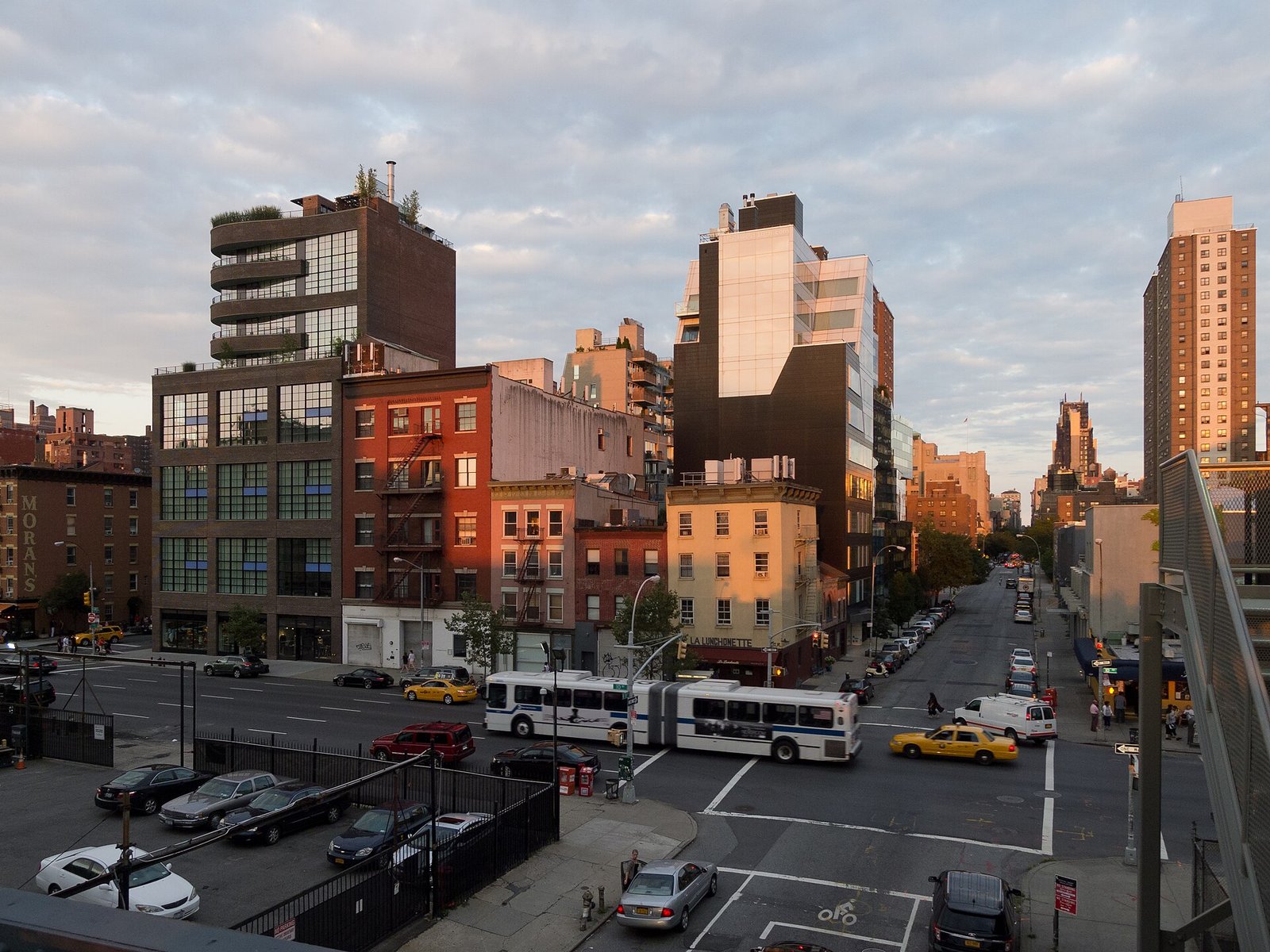 Vista do parque The High Line em Nova York