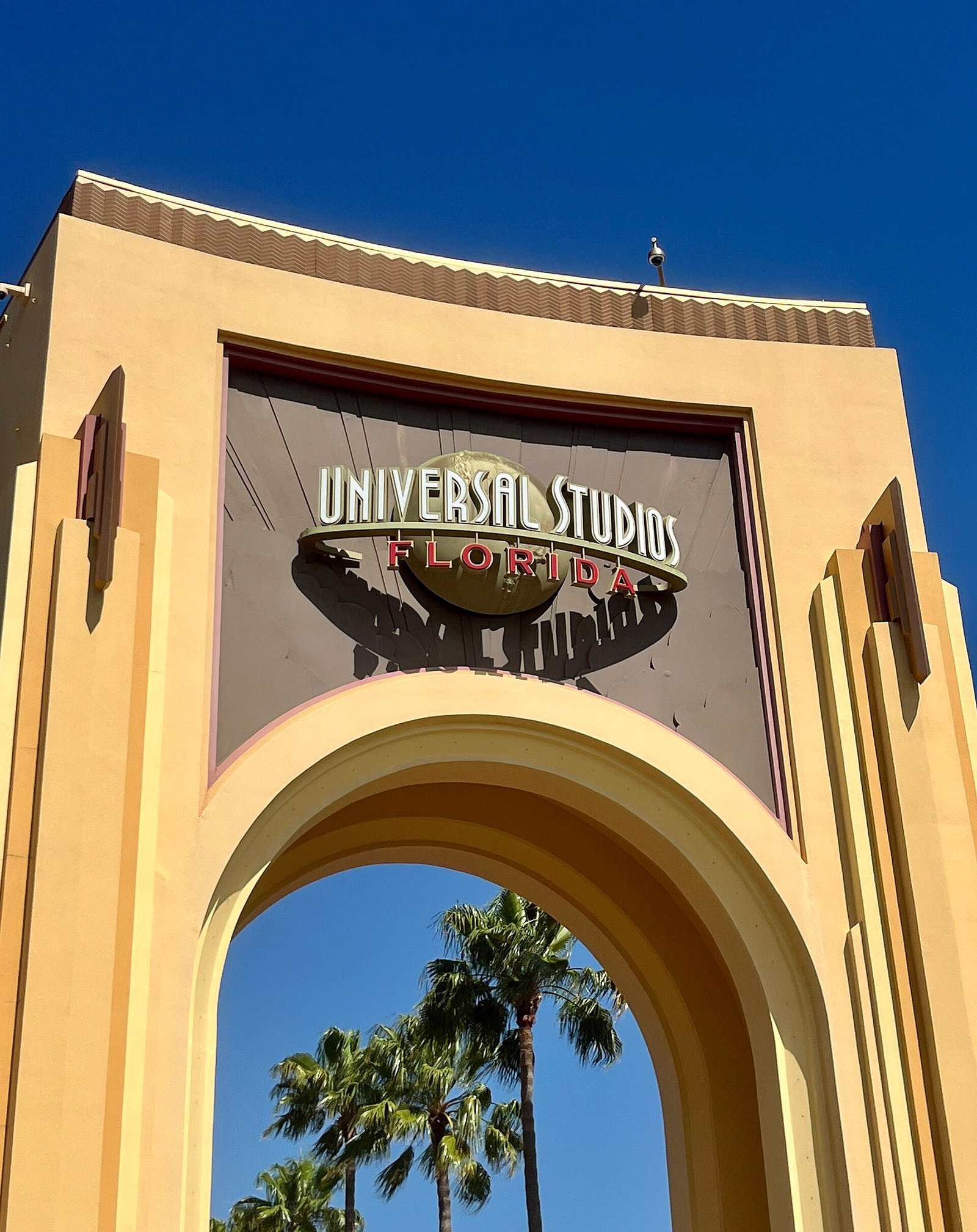 Entrada do parque Universal Studios Florida, em Orlando